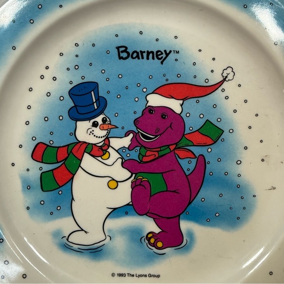 Barney Snowman Plate - Multicolor - Picture 2 of 8